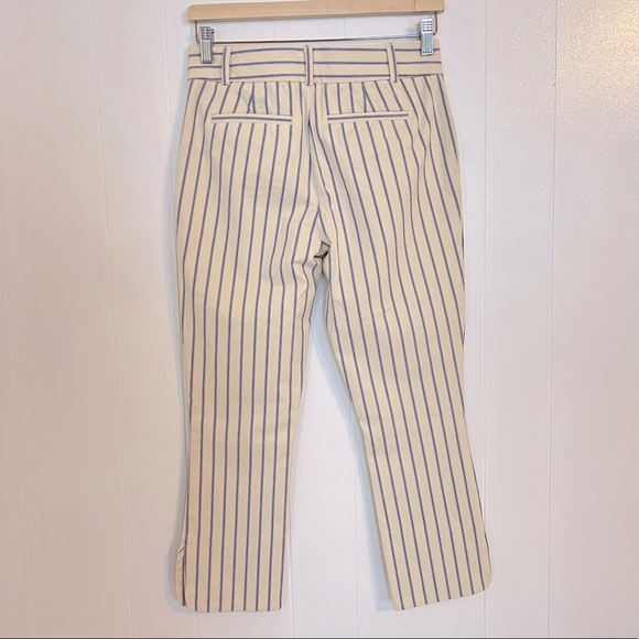 Anthropologie The essential Slim Stripes Crop Pants Size 0 - Picture 5 of 10